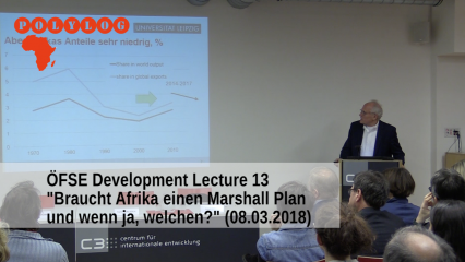Posterframe von Braucht Afrika einen Marshallplan und wenn ja, welchen?