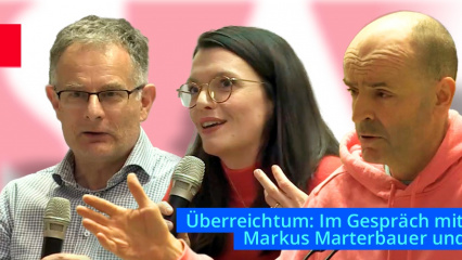Posterframe von Überreichtum: Im Gespräch mit Martin Schürz, Markus Marterbauer und Barbara Blaha